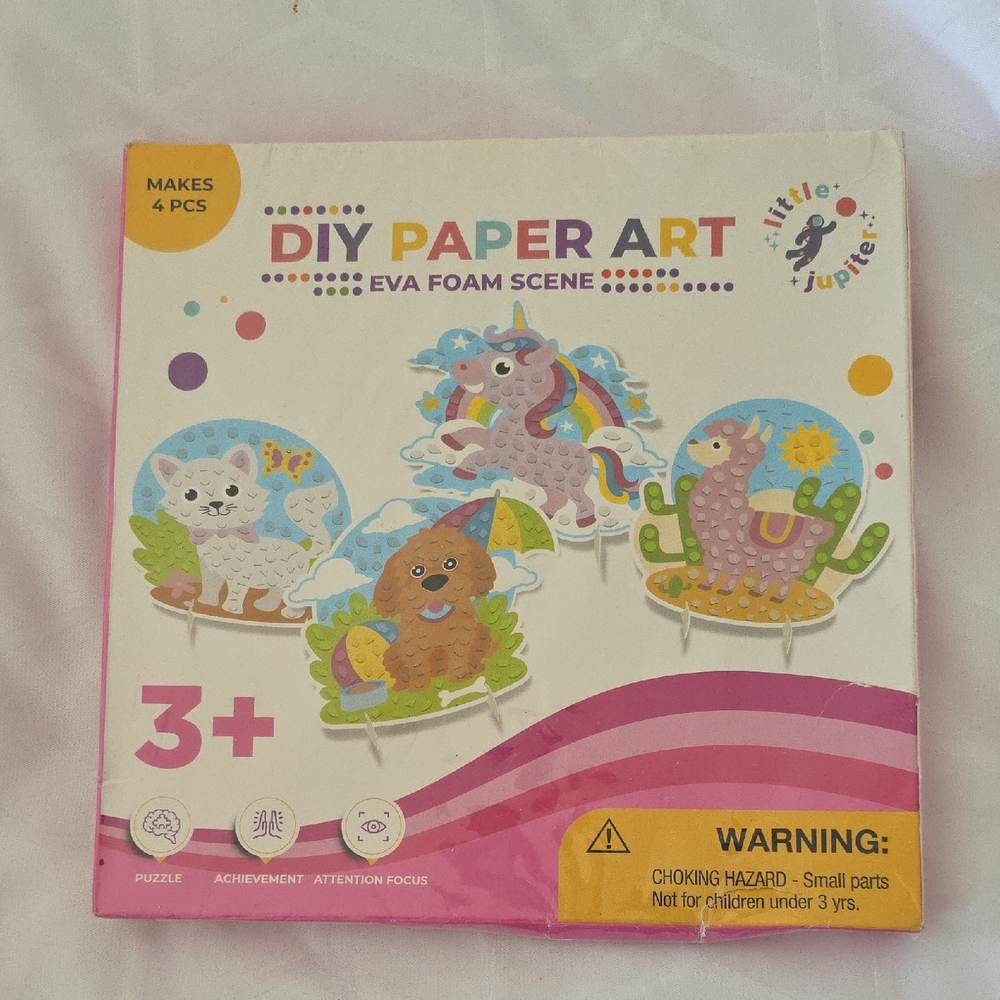 DIY Paper Art Kit for Kids - Pink
